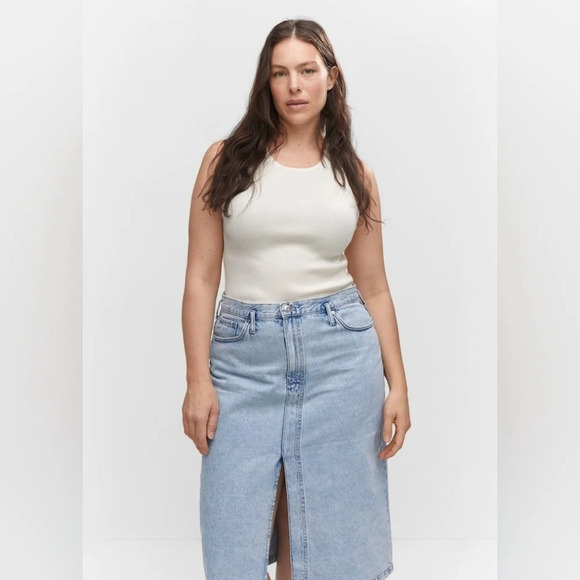 Mango  [M] Denim midi-skirt - Picture 6 of 11